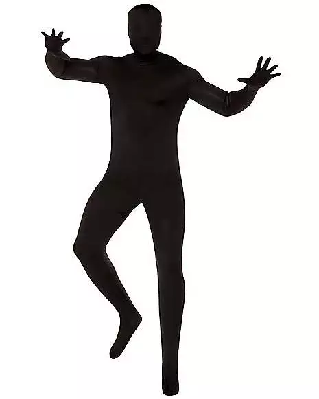 Adult Super Skins Black Zentai Skin Suit Costume 3 Adult Super Skins Black Zentai Skin Suit Costume