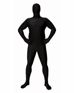 Adult Super Skins Black Zentai Skin Suit Costume 9 Adult Super Skins Black Zentai Skin Suit Costume -Halloween Store 01164912 a