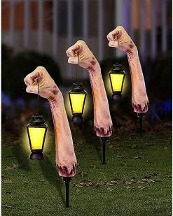 LED Zombie Arm Pathway Markers 3 Pack