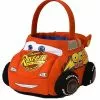 Lightning McQueen Plush Treat Bucket - Cars 2 Lightning McQueen Plush Treat Bucket - Cars -Halloween Store 01342518 a