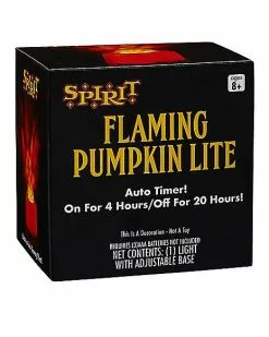 Flaming Pumpkin Lite -Halloween Store 01369958 c