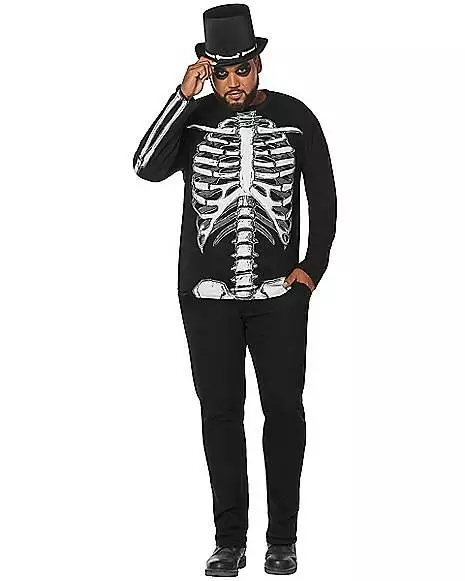 Long Sleeve Skeleton T Shirt 3 Long Sleeve Skeleton T Shirt