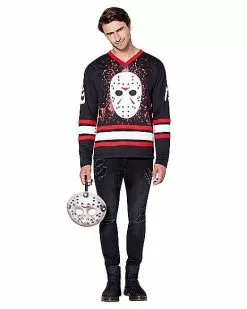 Jason Voorhees Hockey Jersey - Friday The 13th 8 Jason Voorhees Hockey Jersey - Friday The 13th -Halloween Store 01405588 c