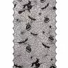 Light Up Lace Spider Web Window Curtain -Halloween Store 01409705 a