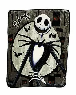 Jack And Sally Reversible Fleece Blanket - The Nightmare Before Christ