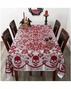 7 Ft Gothic Romance Tablecloth 5 7 Ft Gothic Romance Tablecloth -Halloween Store 01415355 b