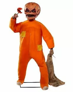 4.3 Ft Sam Animatronic - Trick 'r Treat 14 4.3 Ft Sam Animatronic - Trick 'r Treat -Halloween Store 01422898 d
