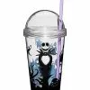 Jack Skellington Cup With Straw - Nightmare Before Christmas 1 Jack Skellington Cup With Straw - Nightmare Before Christmas -Halloween Store 01423375 a