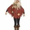 Plaid Scarecrow Poncho -Halloween Store 01435064 a