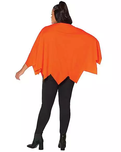 Adult Pumpkin Poncho 4 Adult Pumpkin Poncho - Image 2