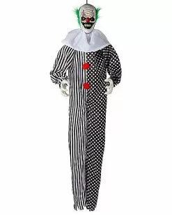 6 Ft Animated Hanging Clown Decoration -Halloween Store 01437888 b