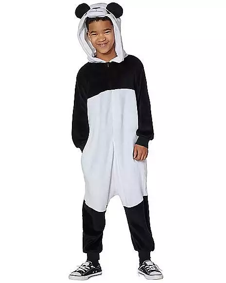 Kids Panda One-Piece Costume 3 Kids Panda One-Piece Costume