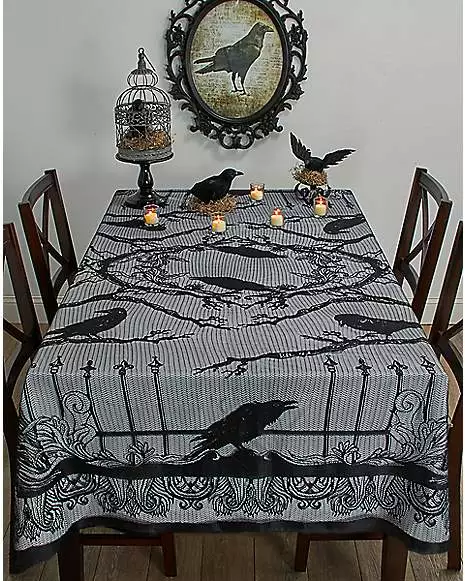 Dark Forest Raven Tablecloth 4 Dark Forest Raven Tablecloth - Image 2