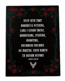 Edgar Allen Poe Poem Sign