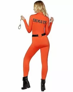 Adult Prisoner Catsuit Costume -Halloween Store 01464726 b