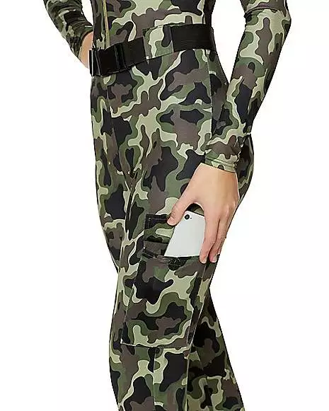 Adult Camo Catsuit Costume 6 Adult Camo Catsuit Costume - Image 4