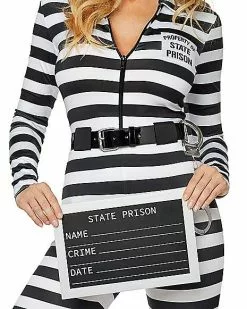 Adult Jailbird Catsuit Costume -Halloween Store 01464908 d