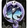 Graveyard Jack Skellington Fleece Blanket - The Nightmare Before Chris -Halloween Store 01465129 a