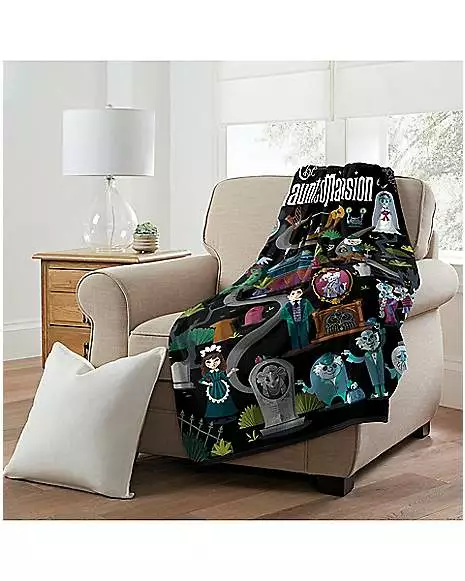 The Haunted Mansion Map Fleece Blanket - Disney 4 The Haunted Mansion Map Fleece Blanket - Disney - Image 2