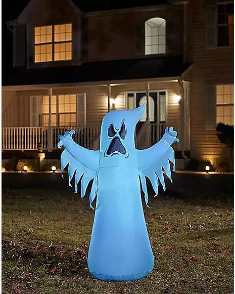 4 Ft LED Ghost Inflatable Decoration 3 4 Ft LED Ghost Inflatable Decoration