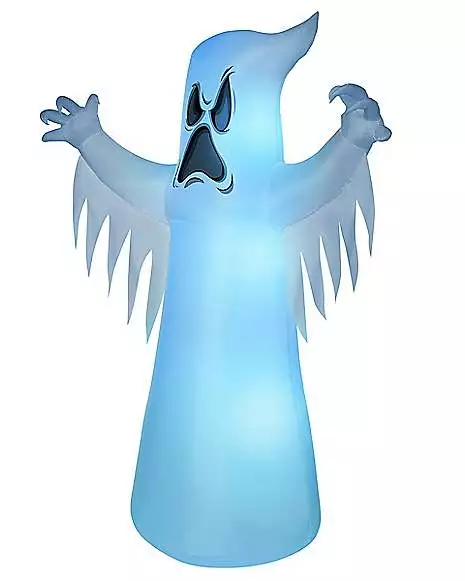 8 Ft LED Ghost Inflatable Decoration 4 8 Ft LED Ghost Inflatable Decoration - Image 2
