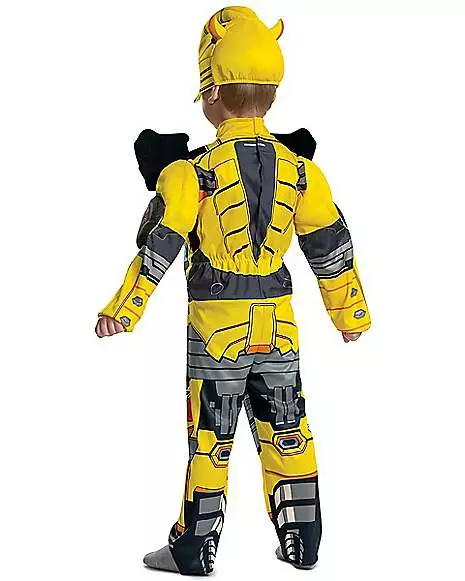 Toddler Muscle Bumblebee Costume - Transformers 4 Toddler Muscle Bumblebee Costume - Transformers - Image 2