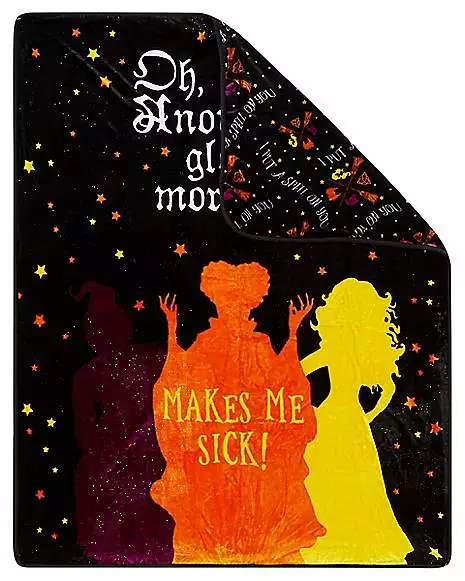 Makes Me Sick Fleece Blanket - Hocus Pocus 4 Makes Me Sick Fleece Blanket - Hocus Pocus - Image 2