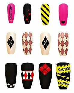 Harley Quinn Press On Nails - Birds Of Prey