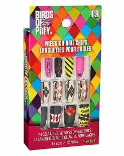 Harley Quinn Press On Nails - Birds Of Prey 8 Harley Quinn Press On Nails - Birds Of Prey -Halloween Store 01486414 c