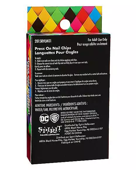 Harley Quinn Press On Nails - Birds Of Prey 6 Harley Quinn Press On Nails - Birds Of Prey - Image 4