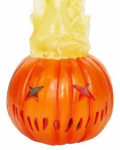 Light-Up Flaming Pumpkin - Trick 'r Treat -Halloween Store 01490200 d