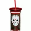 Jason Voorhees Jersey Cup With Straw 20 Oz. - Friday The 13th -Halloween Store 01497197 a