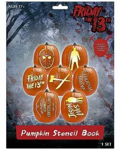 Friday The 13th Pumpkin Stencil Book