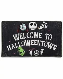 Welcome To HalloweenTown Doormat - The Nightmare Before Christmas