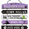 Halloween Town Ladder Sign - The Nightmare Before Christmas 2 Halloween Town Ladder Sign - The Nightmare Before Christmas -Halloween Store 01515014 a