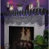 Striped Lace Light-Up Mantel Scarf - Beetlejuice -Halloween Store 01517416 a