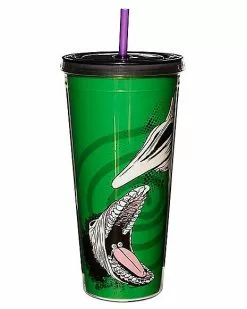 We're Dead Beetlejuice Cup With Straw
