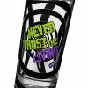 Slanted Beeetlejuice Glass -Halloween Store 01517606 a