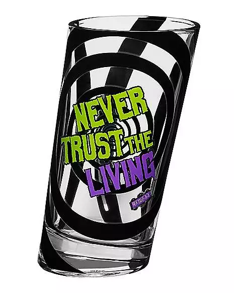 Slanted Beeetlejuice Glass 3 Slanted Beeetlejuice Glass