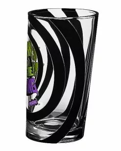 Slanted Beeetlejuice Glass 7 Slanted Beeetlejuice Glass -Halloween Store 01517606 c