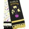 Trouble Is Brewing And Amuck Amuck Dishtowels 2 Pack - Hocus Pocus -Halloween Store 01522374 a