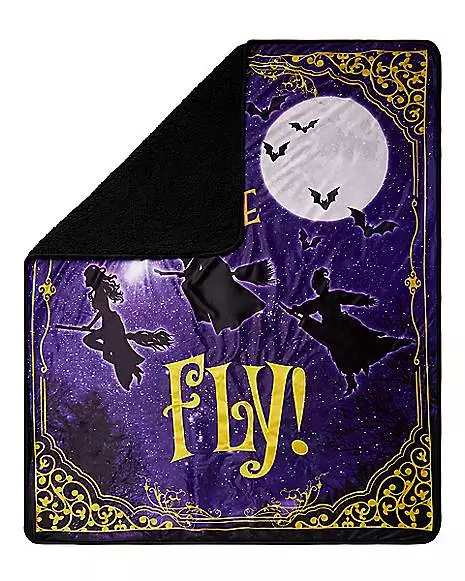 Come We Fly Fleece Blanket - Hocus Pocus 4 Come We Fly Fleece Blanket - Hocus Pocus - Image 2