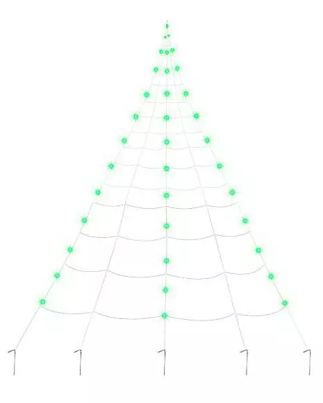 10 Ft. Light Up Green Spider Web 4 10 Ft. Light Up Green Spider Web - Image 2