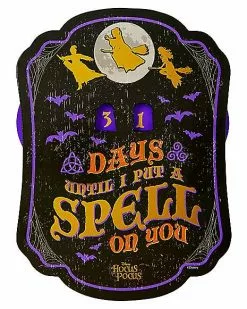 Hocus Pocus Halloween Countdown Sign - Disney