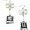 Beetlejuice Polaroid Earrings 1 Beetlejuice Polaroid Earrings -Halloween Store 01530492 a