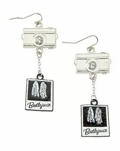 Beetlejuice Polaroid Earrings