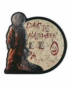 Sam Countdown To Halloween Sign - Trick 'r Treat