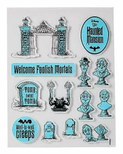 Glow In The Dark The Haunted Mansion Window Clings - Disney 7 Glow In The Dark The Haunted Mansion Window Clings - Disney -Halloween Store 01535780 b
