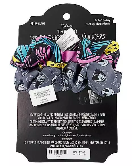 The Nightmare Before Christmas Scrunchies And Temporary Tattoos 5 The Nightmare Before Christmas Scrunchies And Temporary Tattoos - Image 3