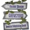 The Haunted Mansion Graveyard Sign - Disney -Halloween Store 01541218 a